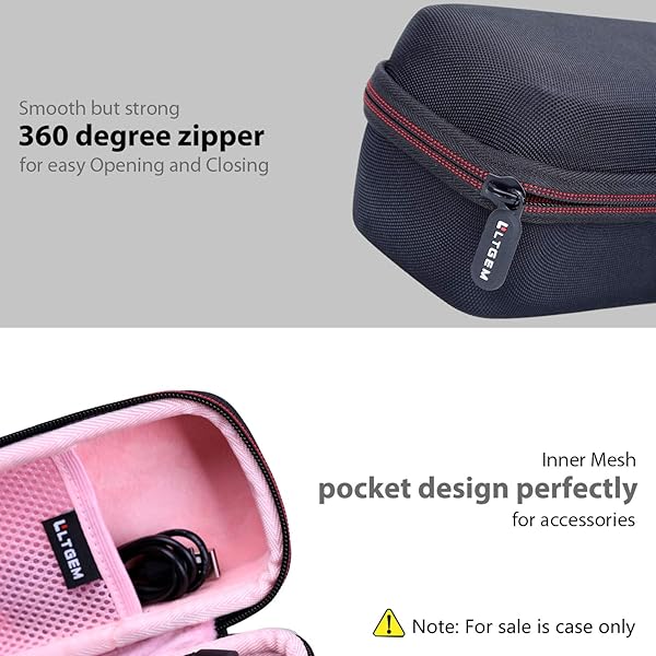 L LTGEM LTGEM EVA Travel Storage Hard Case for JBL FLIP 6 FLIP 5 Waterproof Portable Speaker Pink - View 6 of 10
