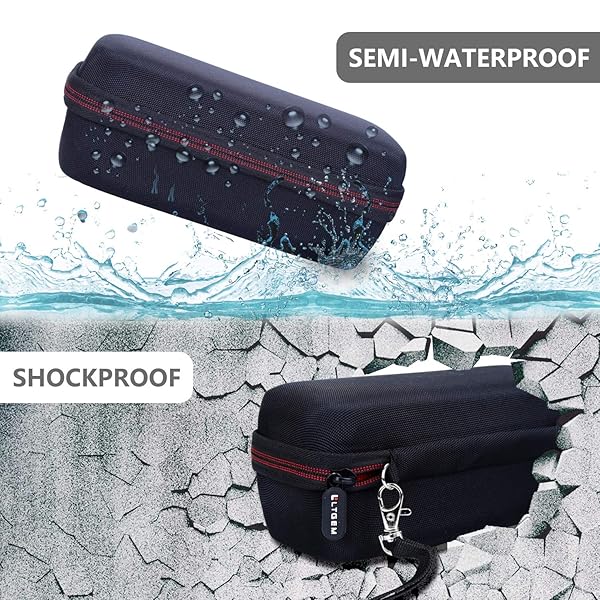 L LTGEM LTGEM EVA Travel Storage Hard Case for JBL FLIP 6 FLIP 5 Waterproof Portable Speaker Pink - View 7 of 10