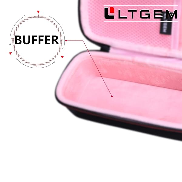L LTGEM LTGEM EVA Travel Storage Hard Case for JBL FLIP 6 FLIP 5 Waterproof Portable Speaker Pink - View 8 of 10