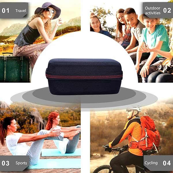 L LTGEM LTGEM EVA Travel Storage Hard Case for JBL FLIP 6 FLIP 5 Waterproof Portable Speaker Pink - View 10 of 10