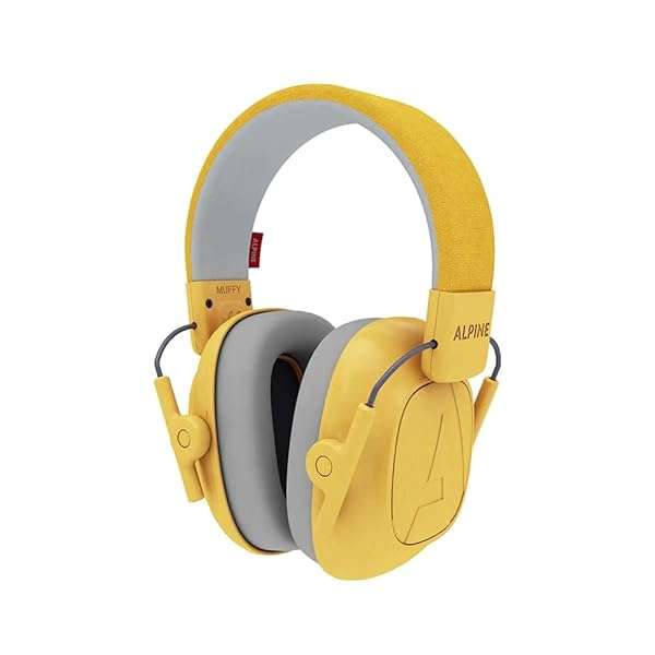 Alpine Alpine Muffy Kids: Certified Noise Cancelling Headphones for Kids - 25dB Sensory Aid in Yellow