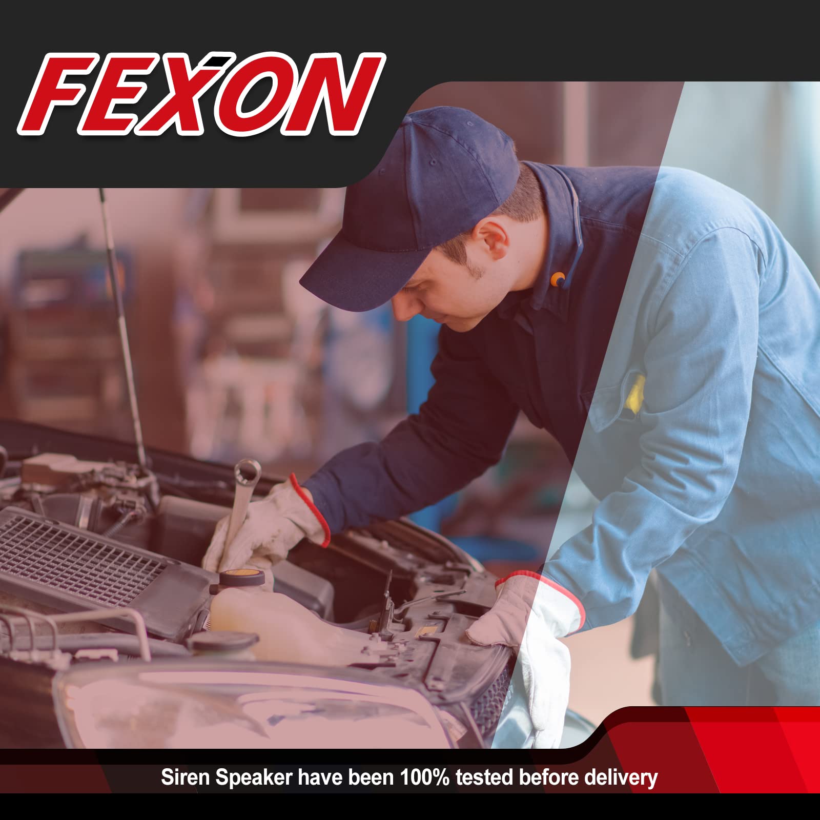 FEXON High Performance Siren Speaker for 100 to 200 Watt Systems Ideal for Emergency and Alert Applications - View 7 of 7