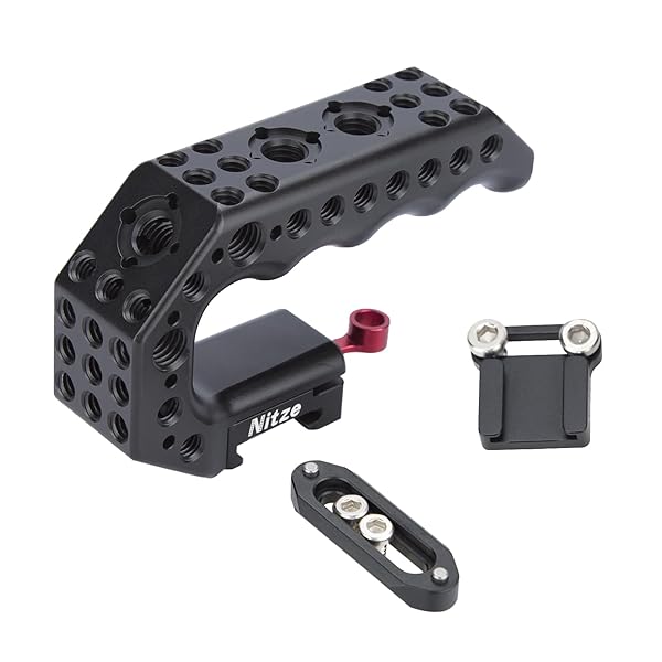 Buy Nitze NATO Handle: Mini Camera Top Handle with Quick Release Clamp & Cold Shoe Adapter for Rigs - PA28M-AK