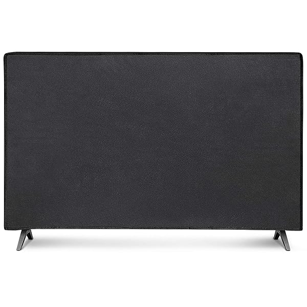 kwmobile "KWMobile Dust Cover for 55" TV - Black Fabric Protector for Indoor Flat Screen TVs" - View 7 of 8