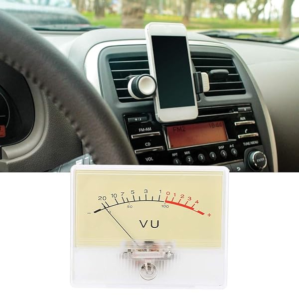 Walfront T90 VU Meter Header DB Test Meter Amplifier Level Meter with White Light for Recording Studio and Car Audio Transform - View 2 of 9