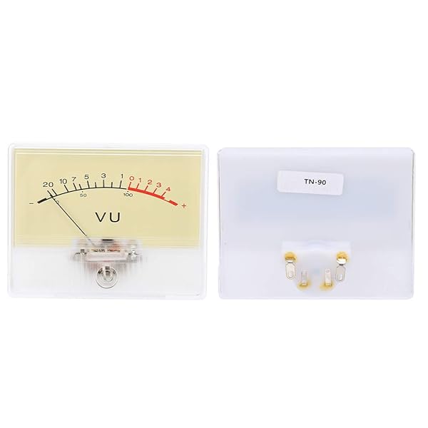 Walfront T90 VU Meter Header DB Test Meter Amplifier Level Meter with White Light for Recording Studio and Car Audio Transform - View 5 of 9