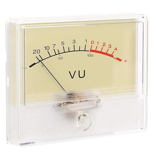 Walfront T90 VU Meter Header DB Test Meter Amplifier Level Meter with White Light for Recording Studio and Car Audio Transform - View 6 of 9