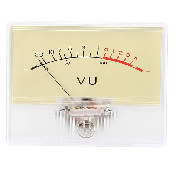 Walfront T90 VU Meter Header DB Test Meter Amplifier Level Meter with White Light for Recording Studio and Car Audio Transform - View 7 of 9