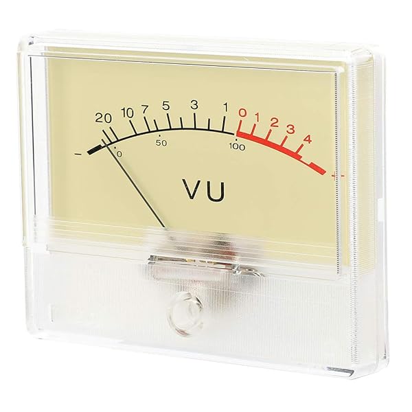 Walfront T90 VU Meter Header DB Test Meter Amplifier Level Meter with White Light for Recording Studio and Car Audio Transform