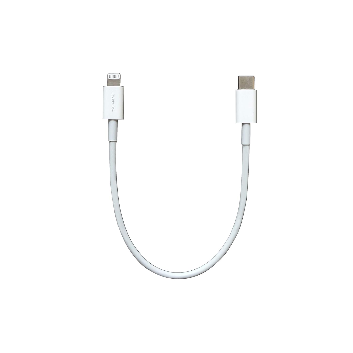 HomeSpot Short USB C to Lightning Cable 8inch Apple MFI Certified Fast Charging Cord for iPhone 13 12 Pro iPad Air AirPods Pro White