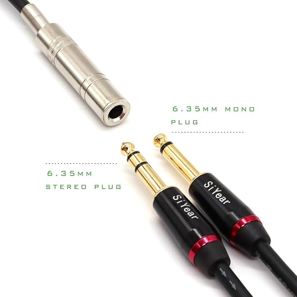 SiYear SiYear 6.35 mm 1/4 Inch Female to XLR Male Adapter Cable 10 Feet for Audio Interconnects - View 4 of 6