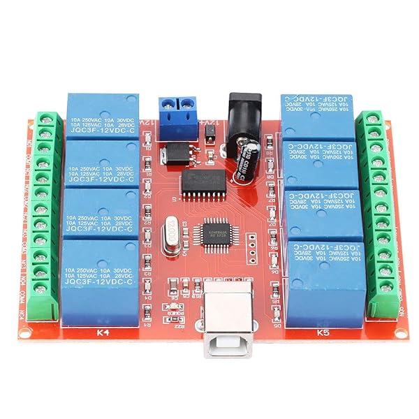Shanbor Smart Board USB 12V 8 Channel Relay Controller Switch Module for Efficient Intelligent Control