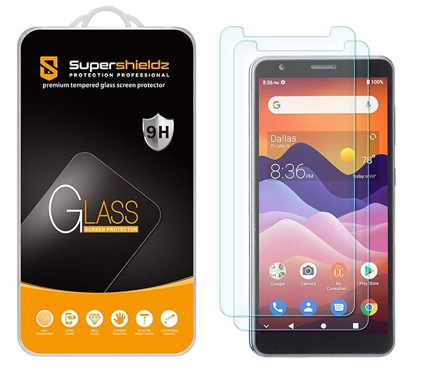 Supershieldz Supershieldz 2 Pack Tempered Glass Screen Protector for ZTE Avid 579 Anti Scratch Bubble Free