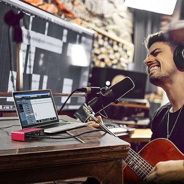 Y.D.F USB Audio Interface with Mic Preamplifier & 48V Phantom Power - Perfect for Recording on Tablets & Computers - View 9 of 9