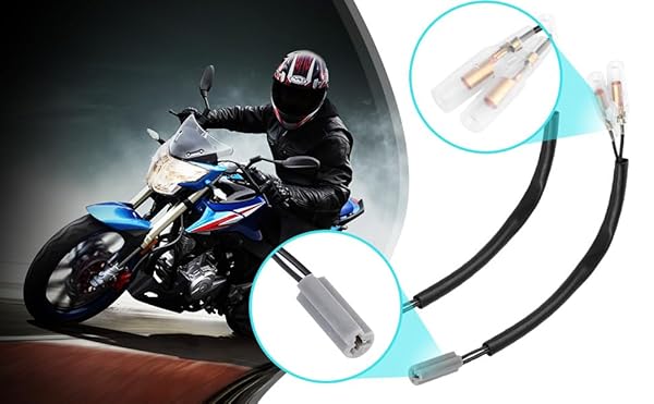 Yctze Yctze 7.5in Turn Wiring Adapter Plug for Yamaha YZF R6, R1, FZ6, FZ10 - Motorcycle Turn Signal Parts - View 5 of 11