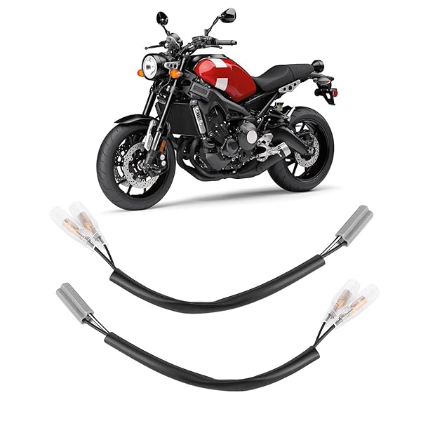 Yctze Yctze 7.5in Turn Wiring Adapter Plug for Yamaha YZF R6, R1, FZ6, FZ10 - Motorcycle Turn Signal Parts - View 9 of 11