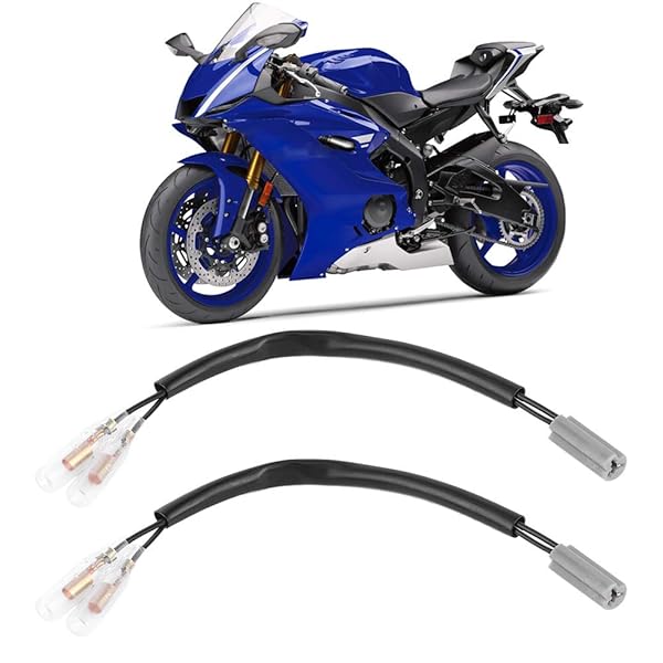 Yctze Yctze 7.5in Turn Wiring Adapter Plug for Yamaha YZF R6, R1, FZ6, FZ10 - Motorcycle Turn Signal Parts - View 11 of 11