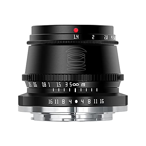 TTARTISAN TTArtisan 35mm F1.4 Manual Focus Lens for Fuji X Mount Cameras - Perfect for X-A10, X-T4 & More!