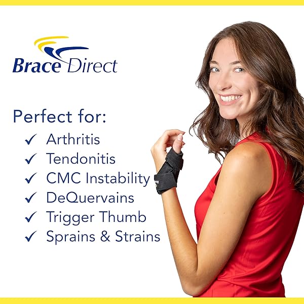Brace Direct Mini Thumb Spica Splint Thumb Stabilizer for Arthritis De Quervain Tendonitis Trigger Thumb CMC MCP Joint Support Small Size - View 4 of 9