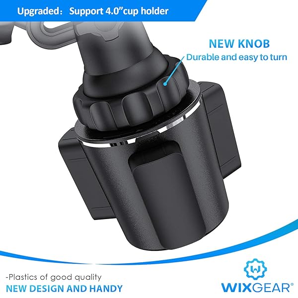 WixGear WixGear Magnetic Cup Holder Phone Mount: Adjustable Car Mount for Smartphones with Extendable Arm - View 6 of 8