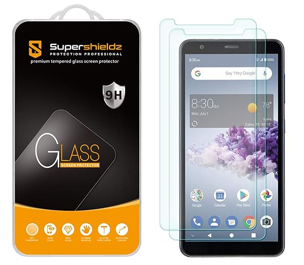 Supershieldz Supershieldz 2 Pack Tempered Glass Screen Protector for ZTE Blade A3 Prime Anti Scratch Bubble Free - View 2 of 5