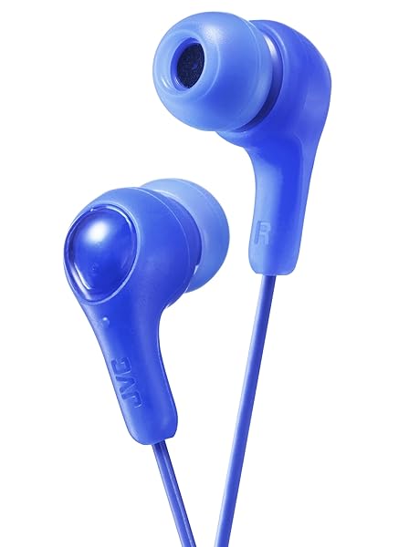JVC JVC Gumy In Ear Earbud Headphones Powerful Sound Comfortable Fit Silicone Ear Pieces SML HAFX7AN Blue - View 2 of 7