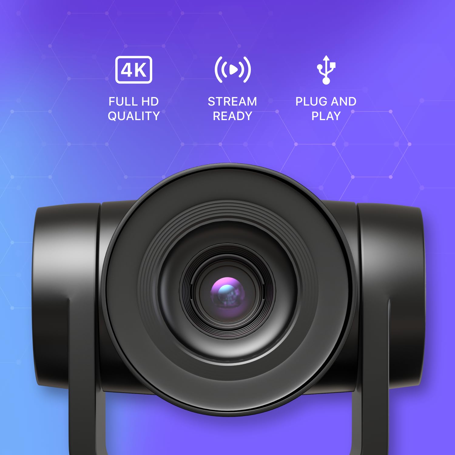 PTZ 3X 10X Zoom 1080P FHD USB 2.0 RS232 Huddle Room Camera for Professional Video Conferencing - View 3 of 9