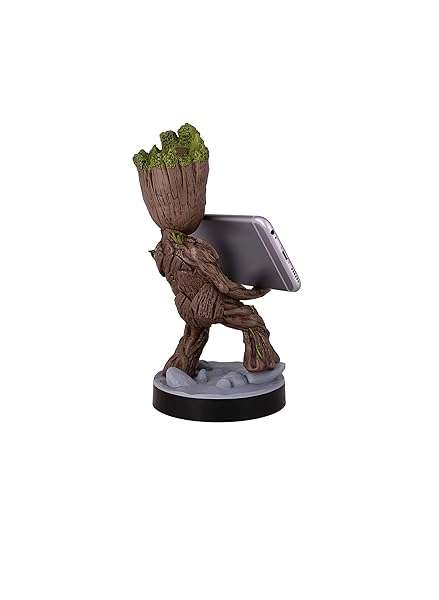 Exquisite Gaming Exquisite Gaming Toddler Groot: Marvel Mobile Phone & Gaming Controller Holder - Original Cable Guys Stand - View 5 of 10