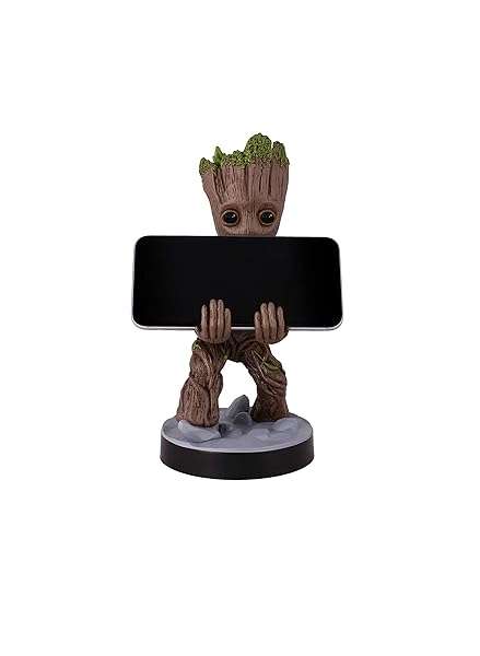 Exquisite Gaming Exquisite Gaming Toddler Groot: Marvel Mobile Phone & Gaming Controller Holder - Original Cable Guys Stand - View 9 of 10