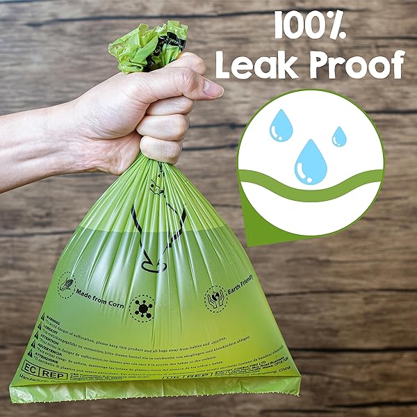 YORJA YORJA Dog Poop Bags Rolls 720 Count Extra Thick Leak Proof Pet Waste Bags Made from Corn Starch Blend - View 5 of 7