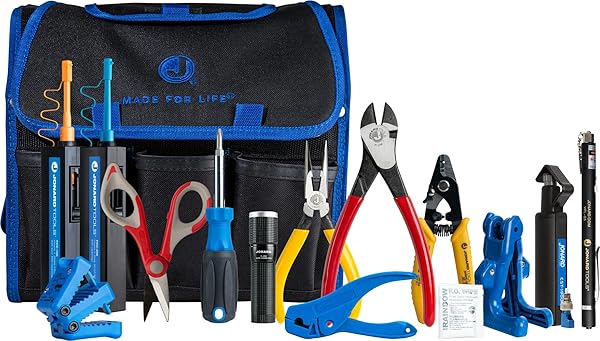 Jonard Tools Jonard Tools TK-161 Fiber Prep Kit with VFL+ - Essential Tool for Fiber Optic Installation