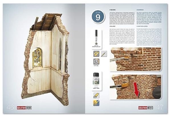 Mig Jimenez AMO 6510 Weathering Solution Book for Brick Construction Painting Techniques by AMMO by Mig - View 6 of 8