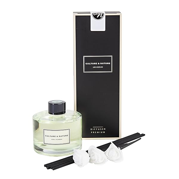 CULTURE & NATURE CULTURE & NATURE Black Cherry Reed Diffuser Set 6.7oz Home Fragrance with Sticks Perfect for Bathroom Shelf Decor - View 3 of 7