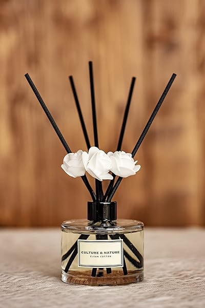 CULTURE & NATURE CULTURE & NATURE Black Cherry Reed Diffuser Set 6.7oz Home Fragrance with Sticks Perfect for Bathroom Shelf Decor - View 4 of 7