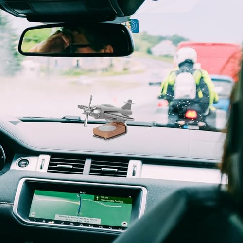 VOSAREA VOSAREA Solar Airplane Car Diffuser Silver Unscented Automotive Aroma Freshener for a Refreshing Drive - View 5 of 10