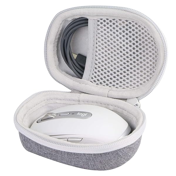 co2CREA co2CREA Hard Case for Logitech MX Anywhere 3S and 2S Compact Mouse Grey Durable Protection - View 2 of 7
