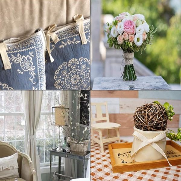 Abbaoww Abbaoww 55 Yards 1-Inch Cotton Twill Tape Ribbon - Herringbone Webbing for DIY Crafts & Sewing Projects - View 6 of 9