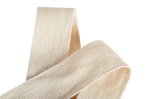 Abbaoww Abbaoww 55 Yards 1-Inch Cotton Twill Tape Ribbon - Herringbone Webbing for DIY Crafts & Sewing Projects - View 7 of 9