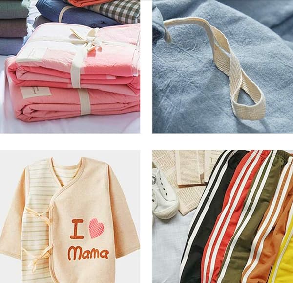 Abbaoww Abbaoww 55 Yards 1-Inch Cotton Twill Tape Ribbon - Herringbone Webbing for DIY Crafts & Sewing Projects - View 9 of 9