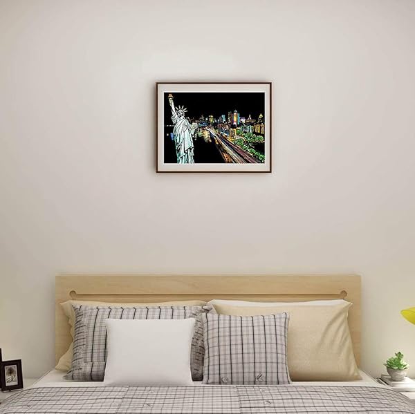 AP ARTSPER AP ARTSPER Rainbow Scratch Art Painting Paper A4 Set for Kids and Adults with Scratch Cards Drawing Pen and Clean Brush - View 4 of 7