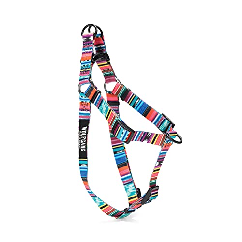 Wolfgang Man & Beast Wolfgang Heavy Duty Adjustable Dog Harness Quetzal Print Large Pull Tested Over 800 lbs for Walking and Training