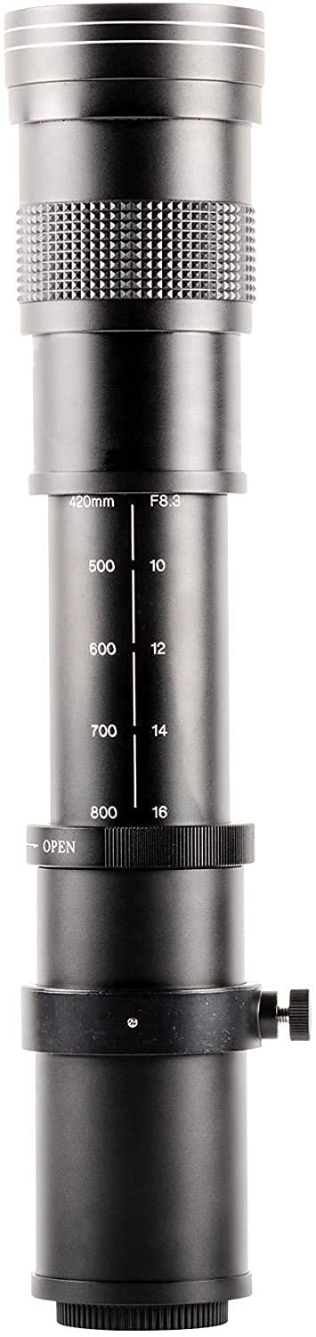 Ultimaxx Ultimaxx 420-800mm Telephoto Zoom Lens Kit for Nikon D700 D750 D780 D800 D810 D850 D3500 D3400 D5200 D5300 D5500 D5600 D7100 D7200 - View 4 of 9