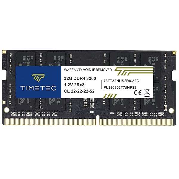 Timetec Upgrade Your Gaming Laptop: Timetec 32GB DDR4 3200MHz RAM for AMD & Intel - Fast Performance & Compatibility