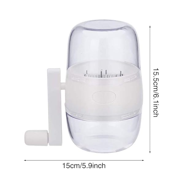 CALIDAKA Food Chopper Nut Chopper Grinder Hand Crank for Nuts and Kitchen MultiChopper Shredder for Toppings - View 3 of 8