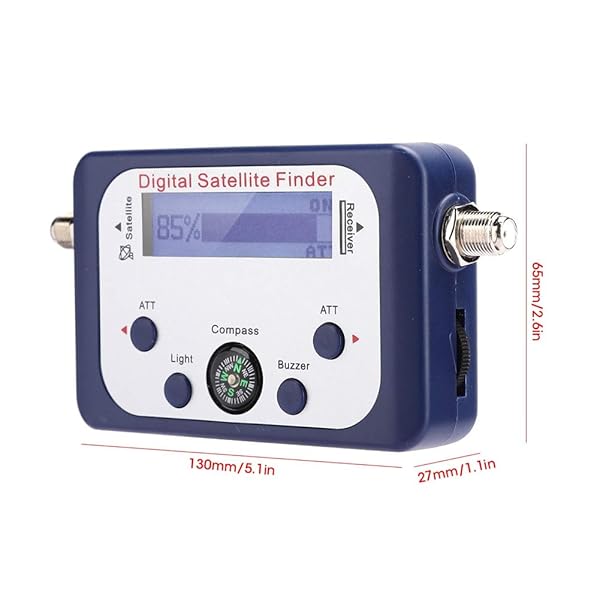 VBESTLIFE Digital Satellite Finder 950-2150MHz Meter with LCD Display Electronic Buzzer and Backlight for Easy Signal Detection - View 7 of 10