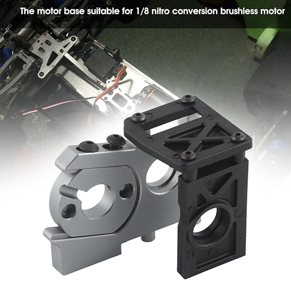 VGEBY Electric Vehicle Brushless Motor Mounting Holder for 1/8 RC Car Accessory Tmaxx Conversion Kit - View 9 of 10