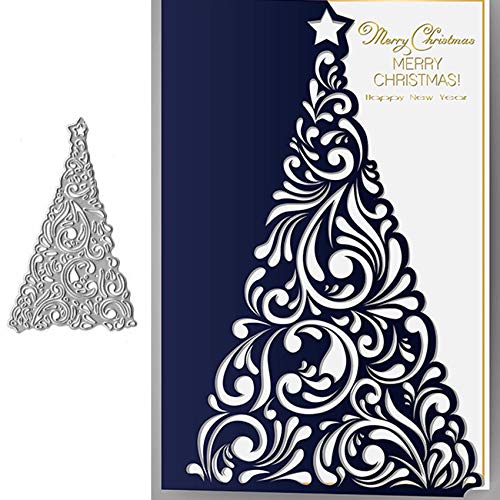 SunnyKids Christmas Star Tree Metal Crafts Cutting Dies for DIY Scrapbook Cards and Embossing Decorative Paper Projects