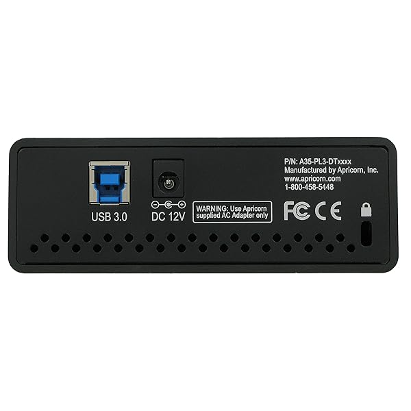 Apricorn Apricorn 18TB Aegis Desktop Padlock FIPS 140-2 Encrypted Hard Drive ADT-3PL256F-18TB Secure Storage Solution - View 4 of 6