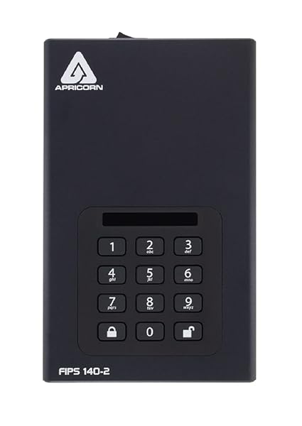 Apricorn Apricorn 18TB Aegis Desktop Padlock FIPS 140-2 Encrypted Hard Drive ADT-3PL256F-18TB Secure Storage Solution - View 5 of 6