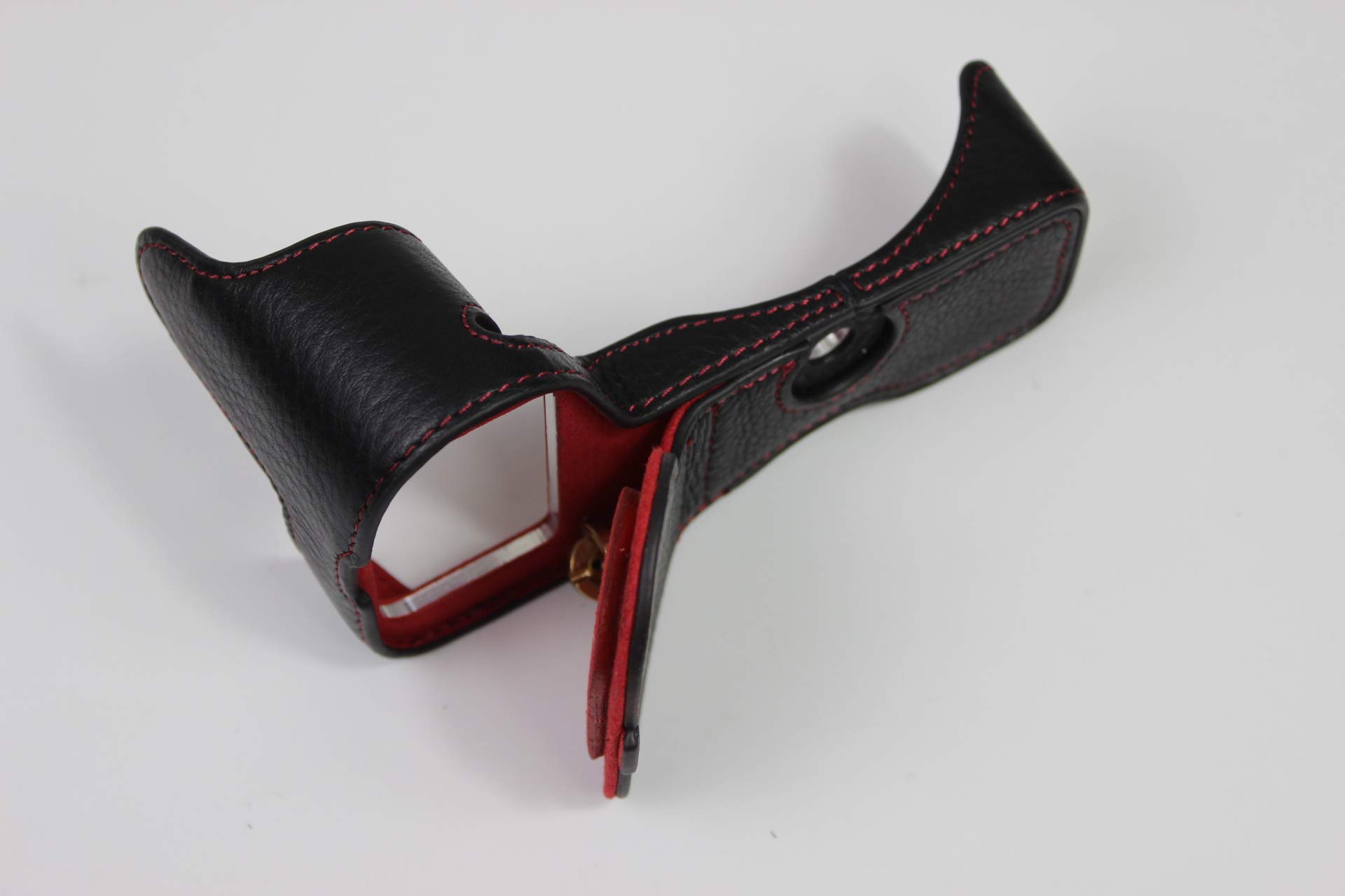 BolinUS Handmade Leather Camera Case for Nikon Z5 Z6 Z7 - BolinUS Genuine Half Cover with Hand Strap (Black) - View 9 of 9